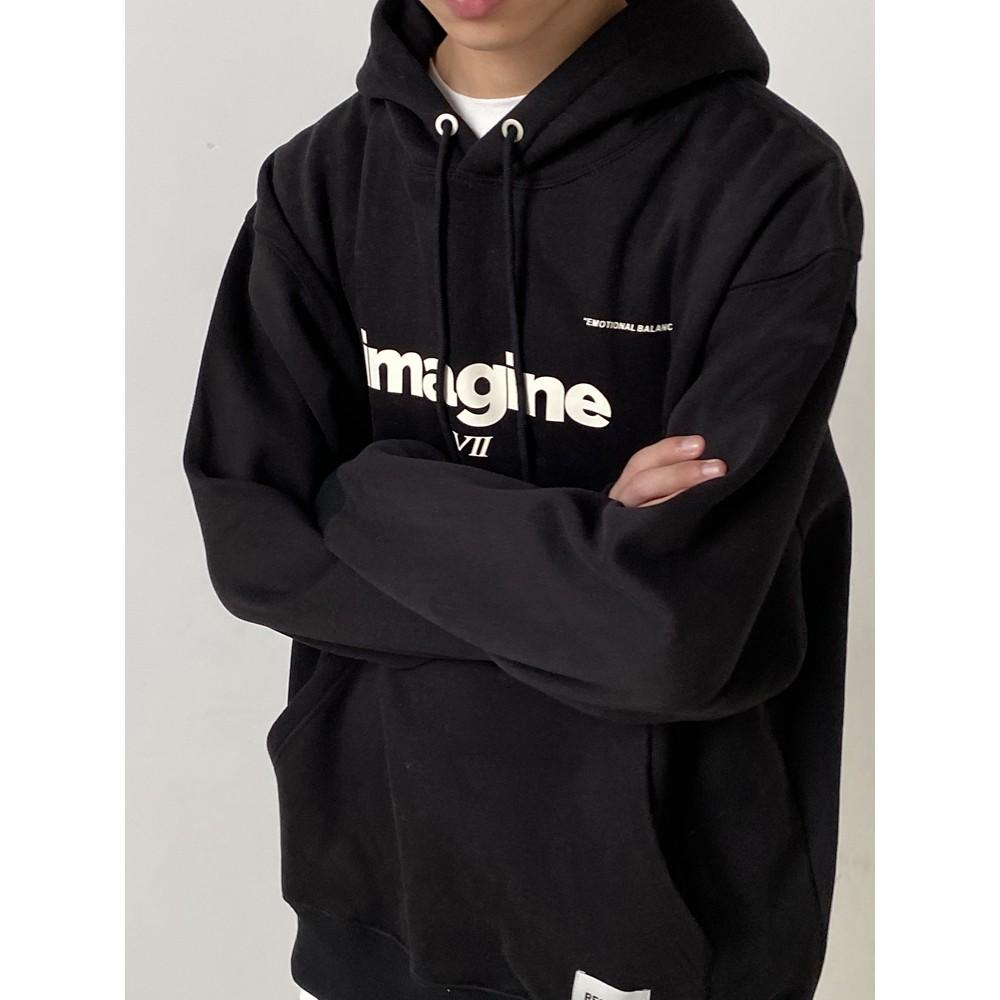 Áo hoodie Nỉ Bông IMAGANE Unisex nam nữ oversize form rộng ZOZO