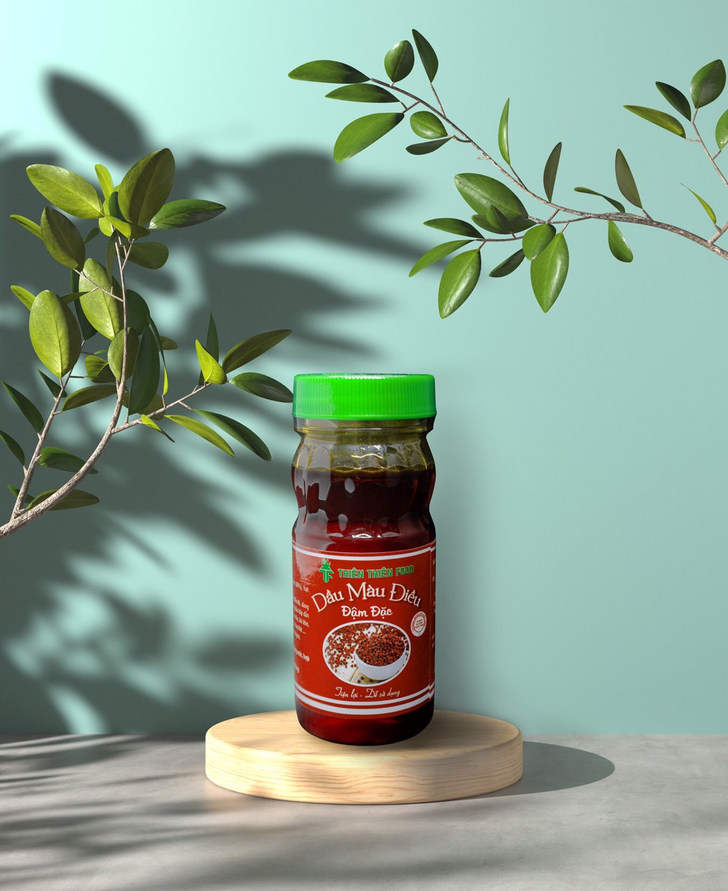 Combo 2 chai Dầu Màu Điều 100ml Thiên Thiên Food dùng tạo màu cho món ăn