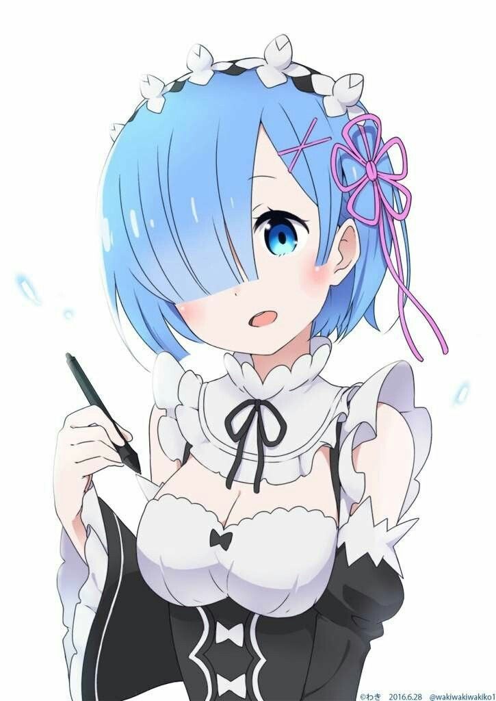 Tranh Poster Re:ZERO REM  A4 combo 5 tấm khác nhau