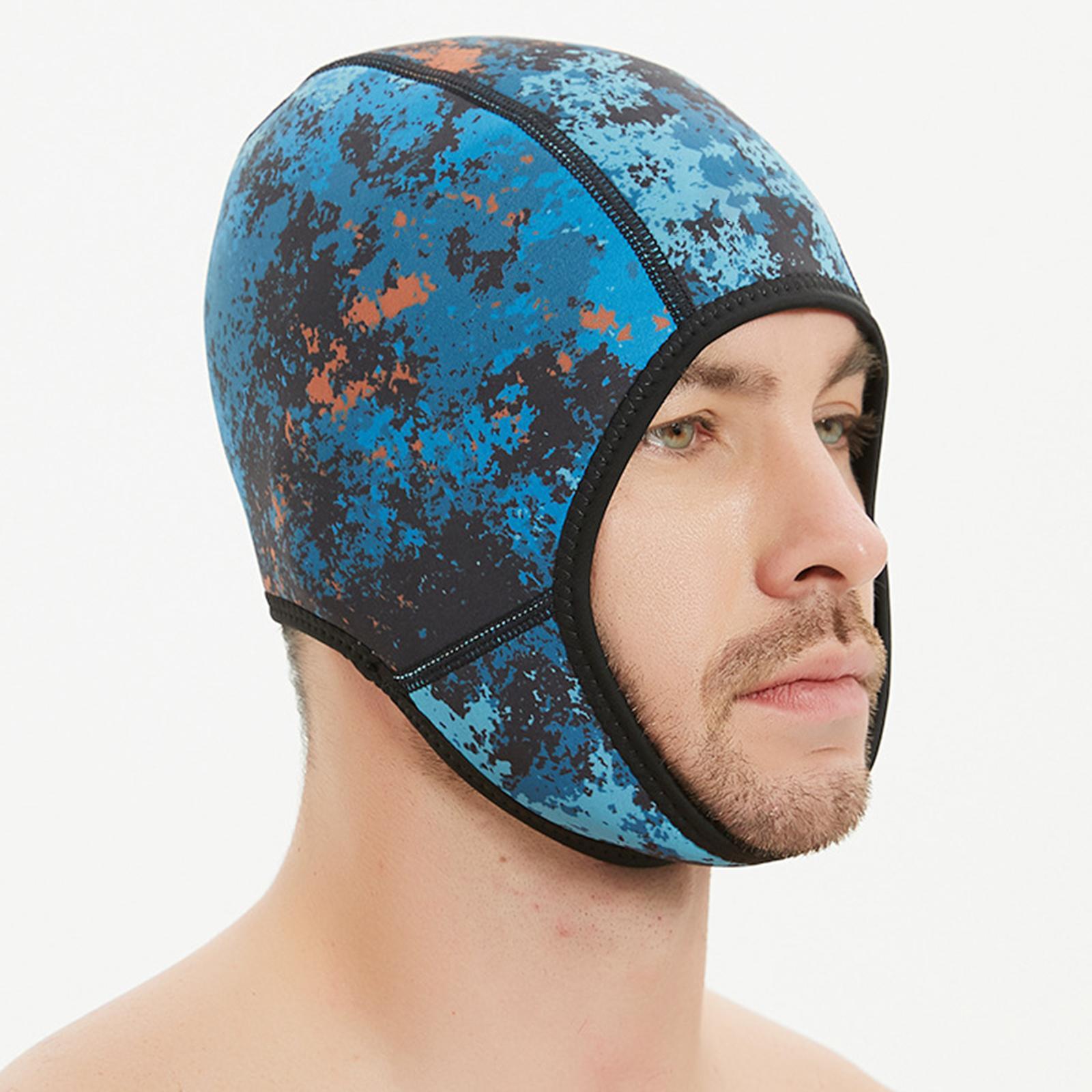 2mm Neoprene Diving Wetsuit Hood, Scuba Diving Hood Headgear Windproof Waterproof Surfing Cap, Swim Hat for Women, Men, Sailing, Underwater