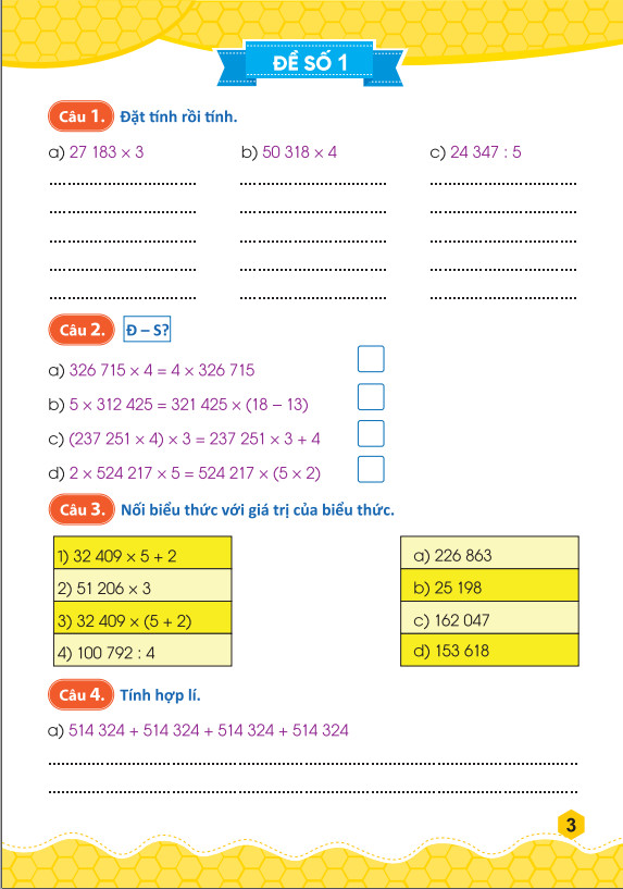 Sách - 45 Đề Ôn Luyện Và Kiểm Tra Toán 4 - Biên soạn theo chương trình GDPT mới - ndbooks