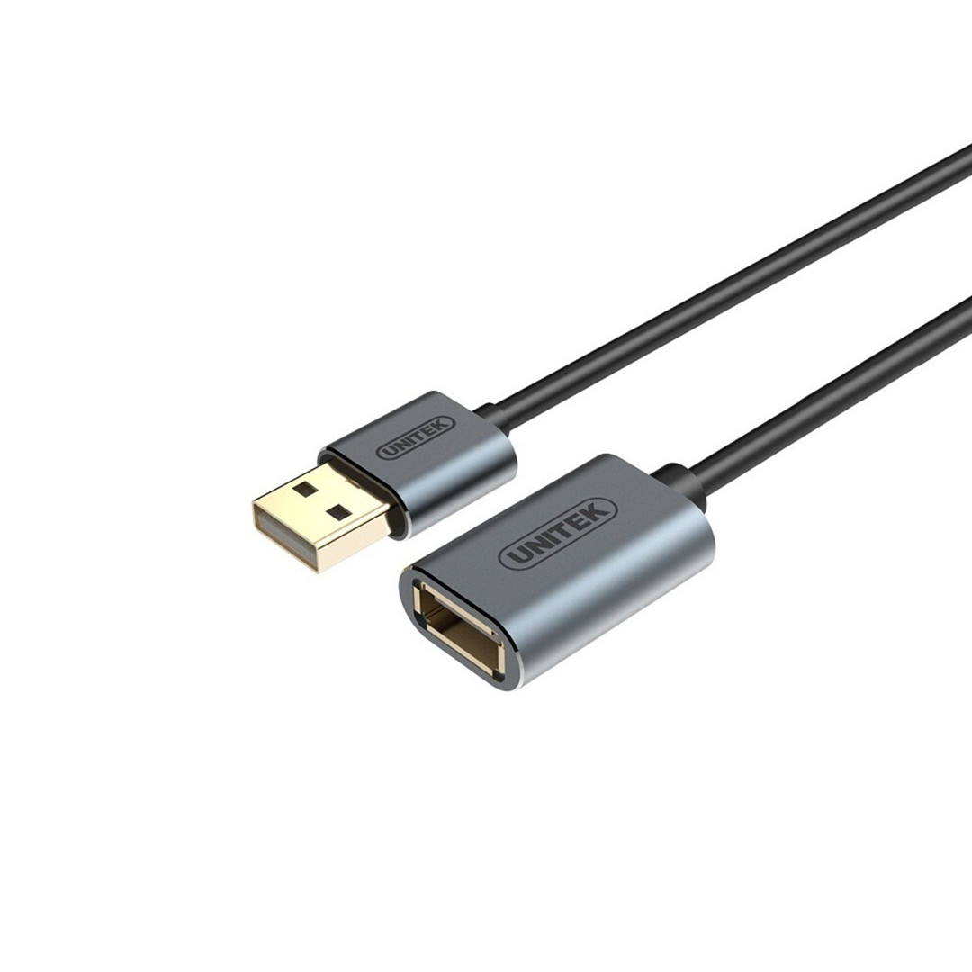 Cáp USB Nối Dài 2.0 (0.5m) Unitek (Y-C 447FGY)  - HÀNG CHÍNH HÃNG