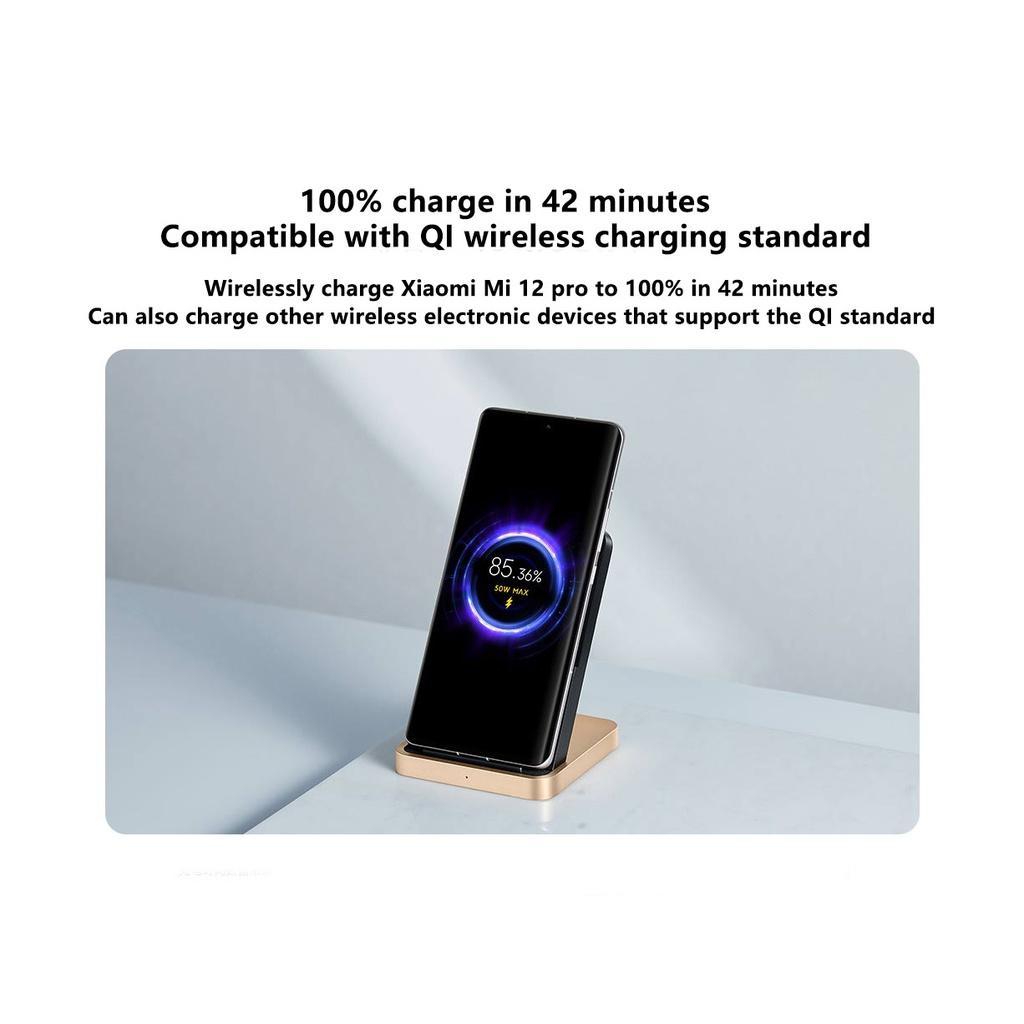 Đế Sạc Nhanh Không Dây Xiaomi 50W Cho Xiaomi Mi 11 12 Pro 42 Phút 100%