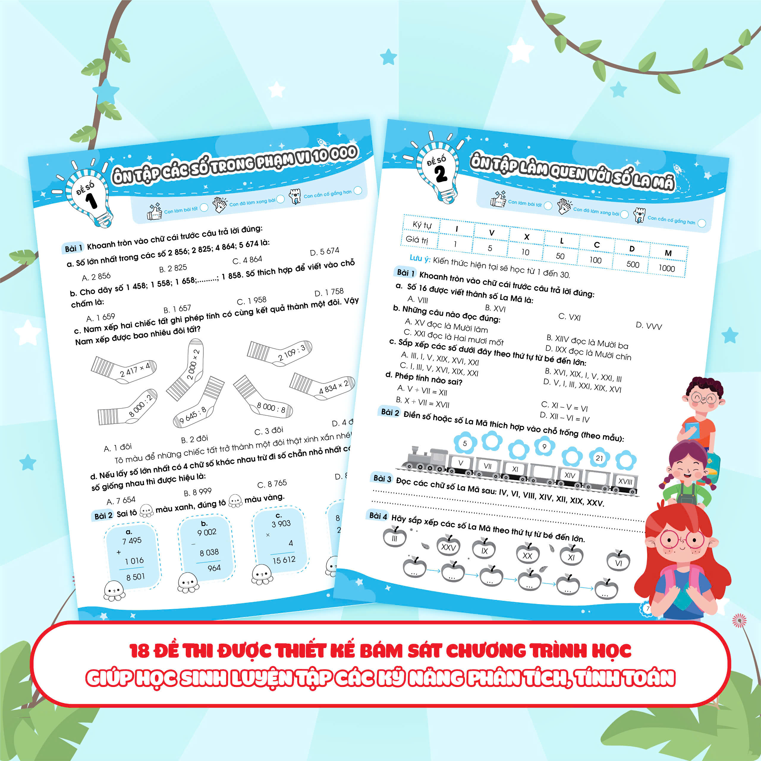 Bộ đề ôn luyện và kiểm tra Toán lớp 3 tập 2