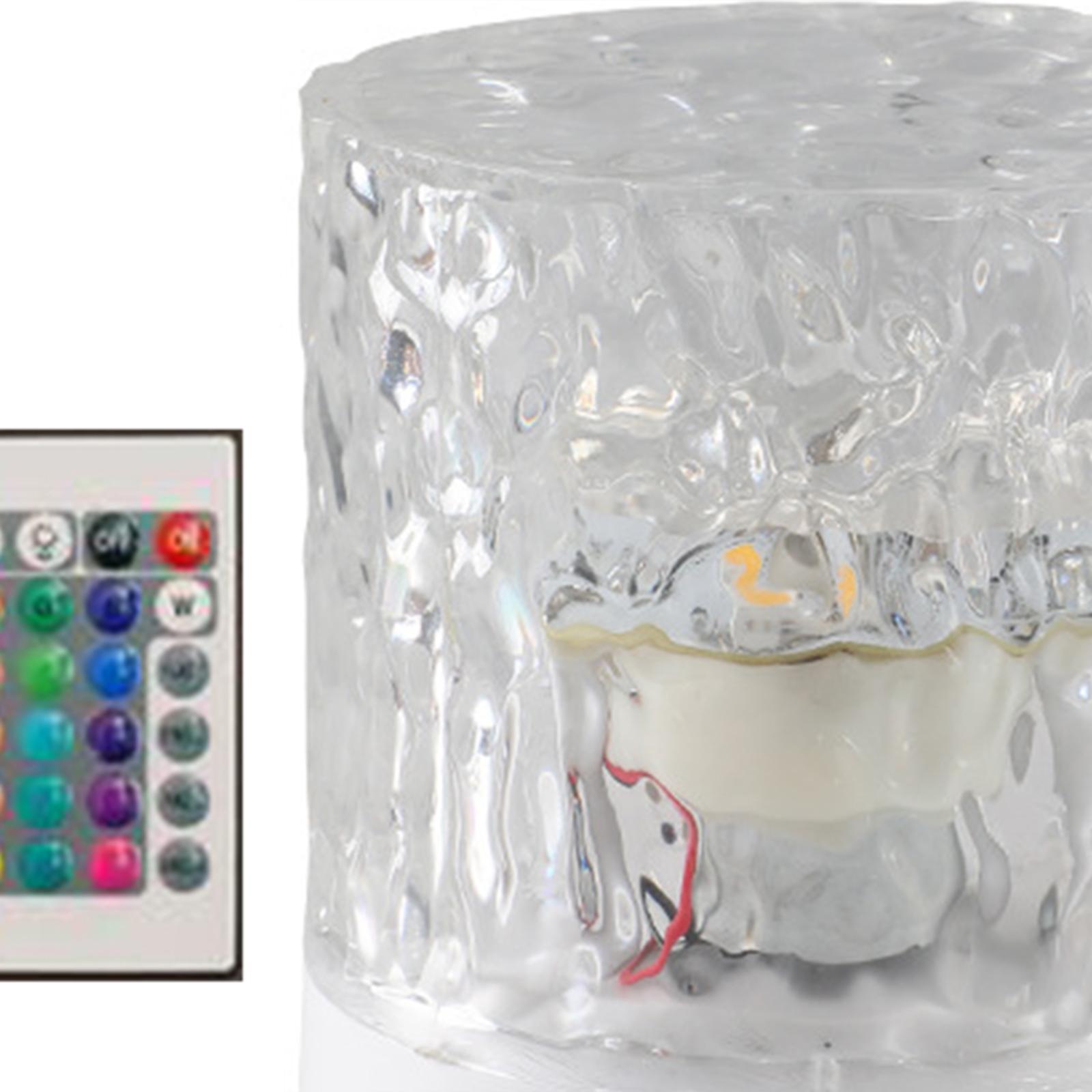 Dynamic Rotating Water Night Light, Atmosphere Lamp Night Light Romantic 16 Color with Remote for Bar Party