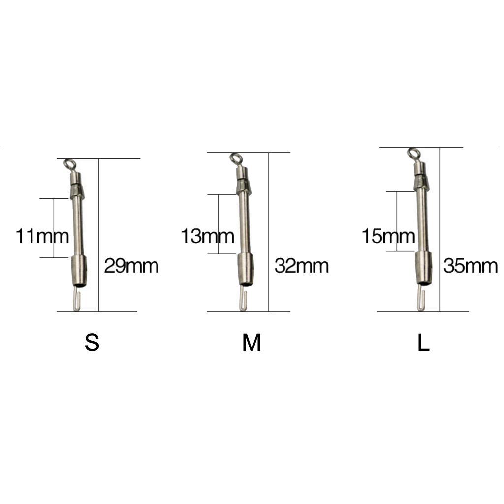 10 Piece Stainless Steel Quick Change Fast Link Connector Fishing Rolling Swivels Fishing Tackle Accessories