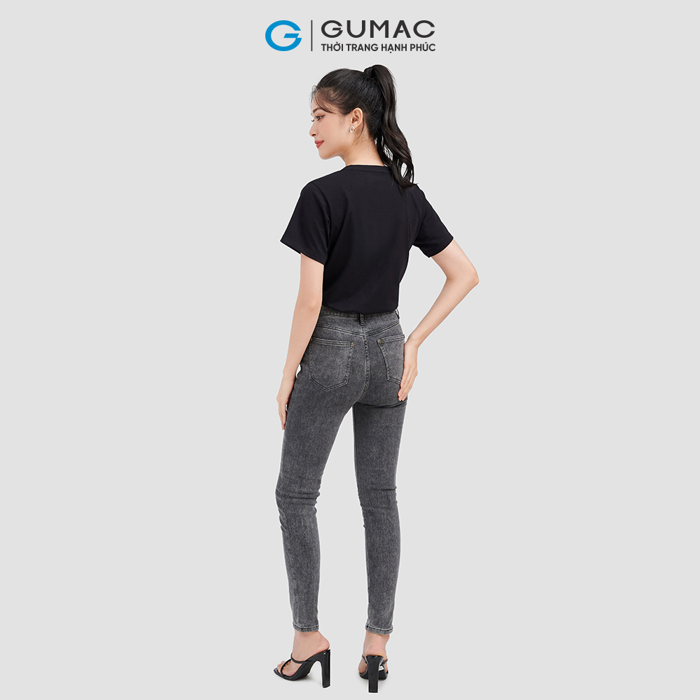 Áo thun nữ GUMAC ATC09011 áo thun nữ in sọc ngang