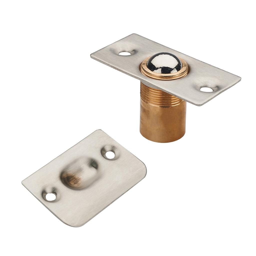 Adjustable Roller Ball Door Spring Catch Lock Internal Latch Stainless Steel