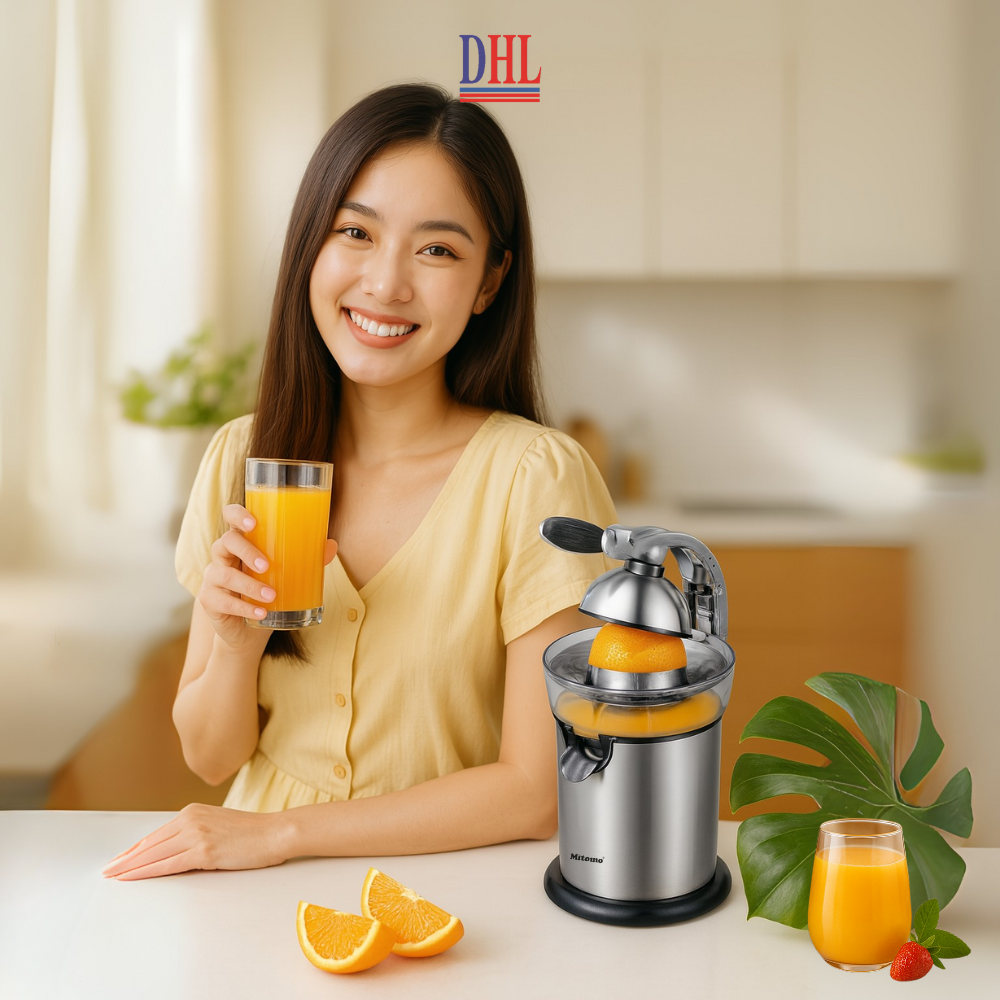 Máy Vắt Cam Tự Động Mitomo KJ1043 Đời Mới – Vận Hành Siêu Êm, An Toàn, Dễ Vệ Sinh Bảo Hành 3 Năm hàng chính hãng