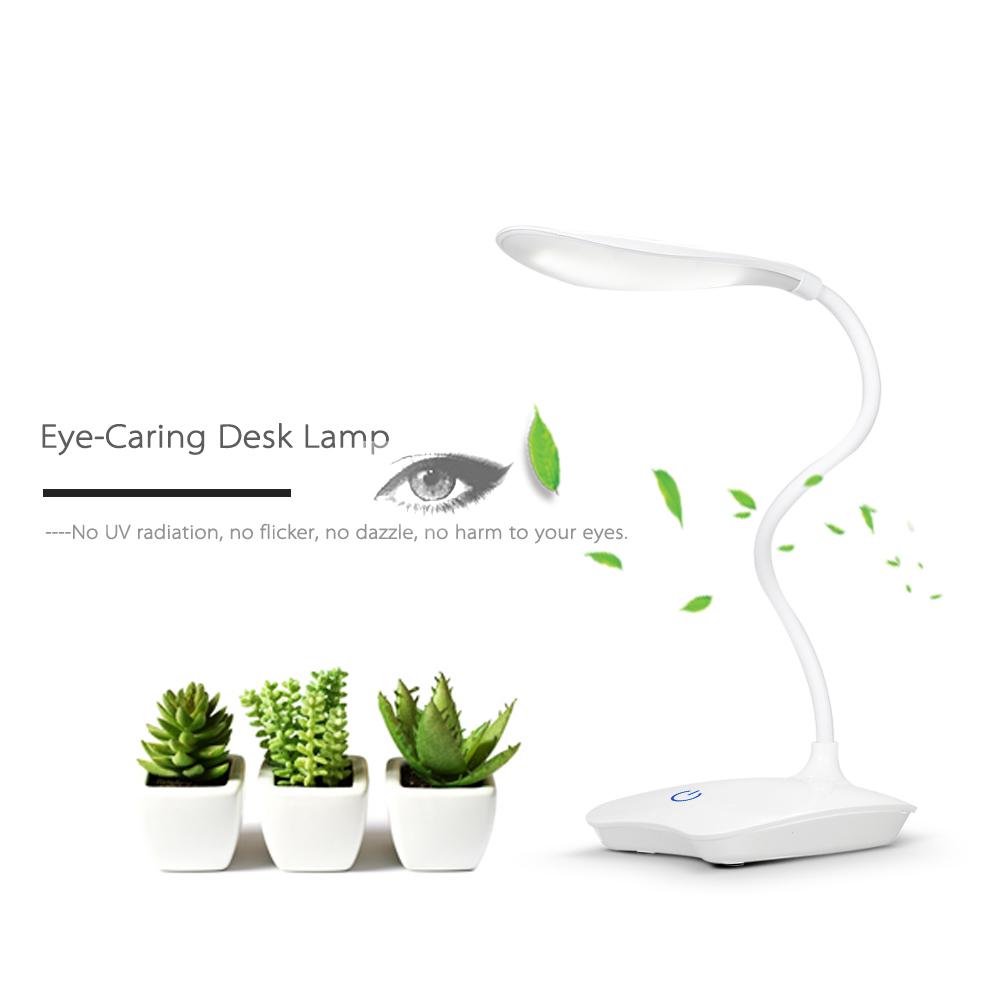 Đèn bàn LED không có bức xạ UV,có cổng USB, điều chỉnh 3 mức độ,đầu xoay 360,sử dụng vỏ PC chống cháy, siêu nhẹ