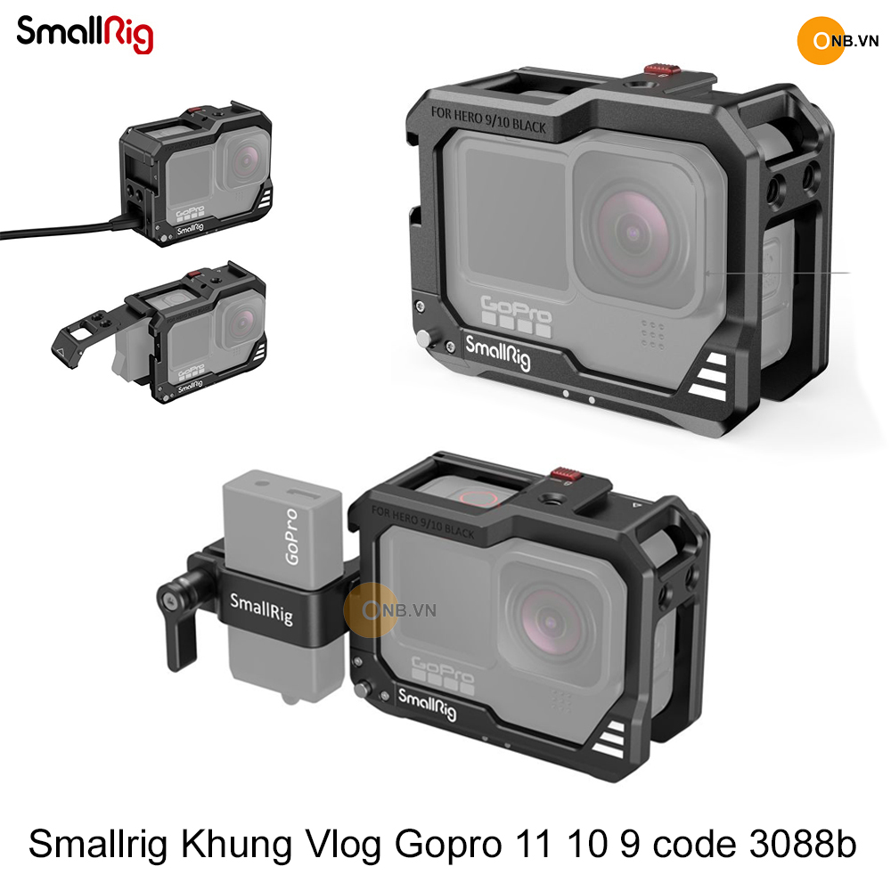 Smallrig Khung Vlog Kim Loại Gopro 11 10 9 code 3088b