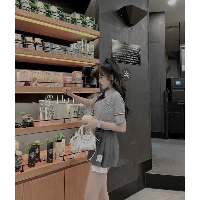Set áo sơmi phối sọc