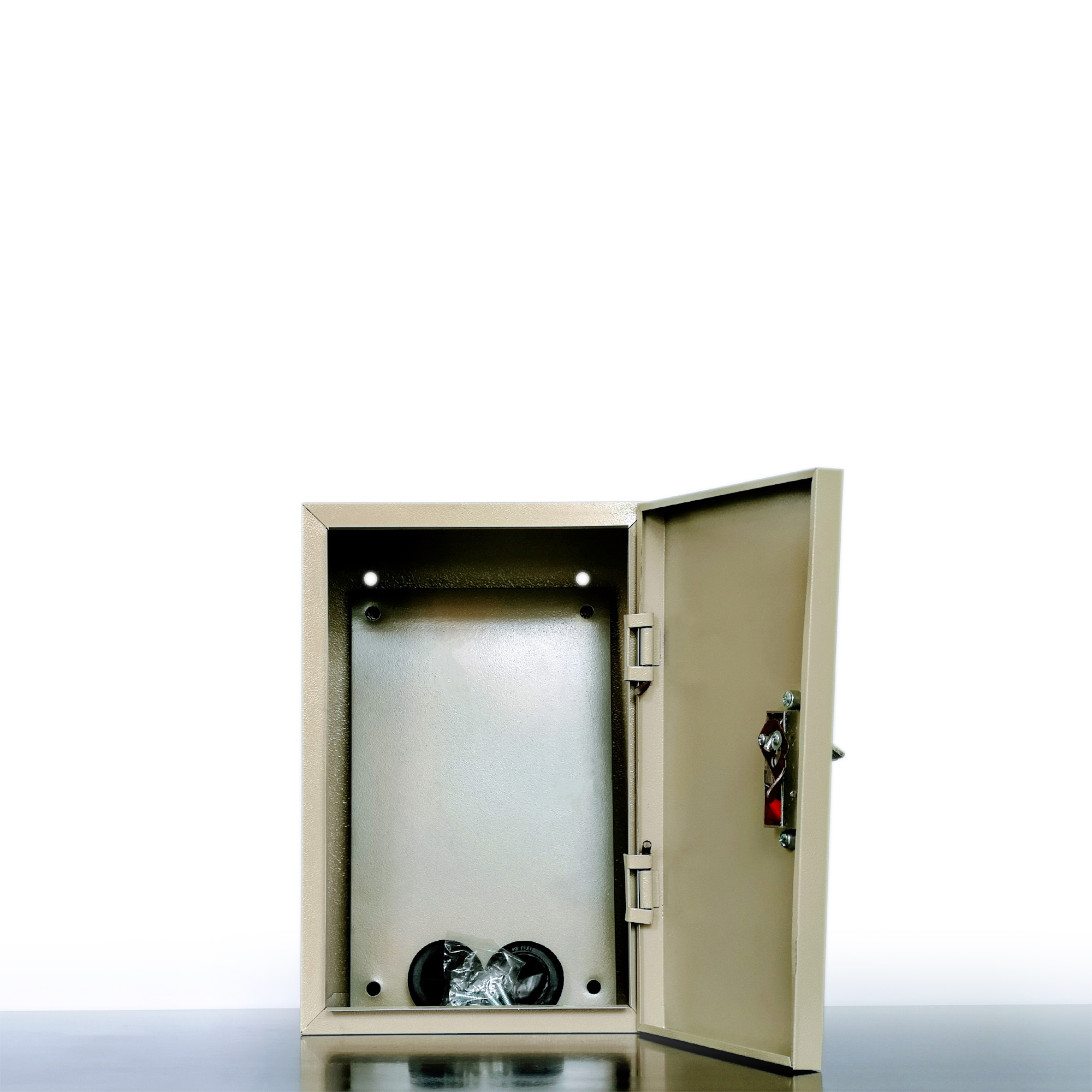 Vỏ Tủ Điện Sắt - Màu Kem (20x30x16 cm)