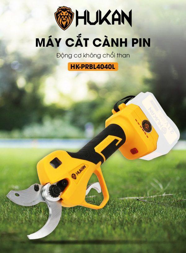 MÁY CẮT CÀNH PIN 21V TO HK-PRBL4040L HUKAN ( GỒM 1 PIN 3000MA VÀ 1 SẠC) - HÀNG CHÍNH HÃNG