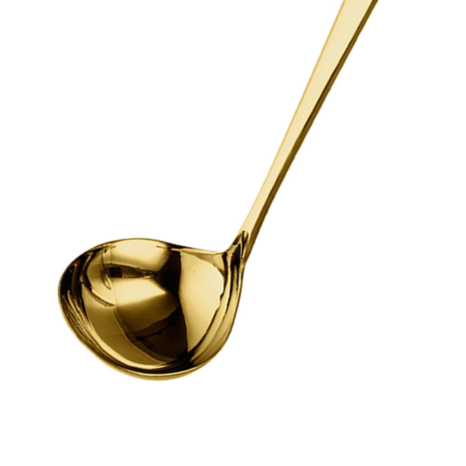 Cooking Ladle 10.6'' Stainless Steel Serving Spoon for Picnic camping