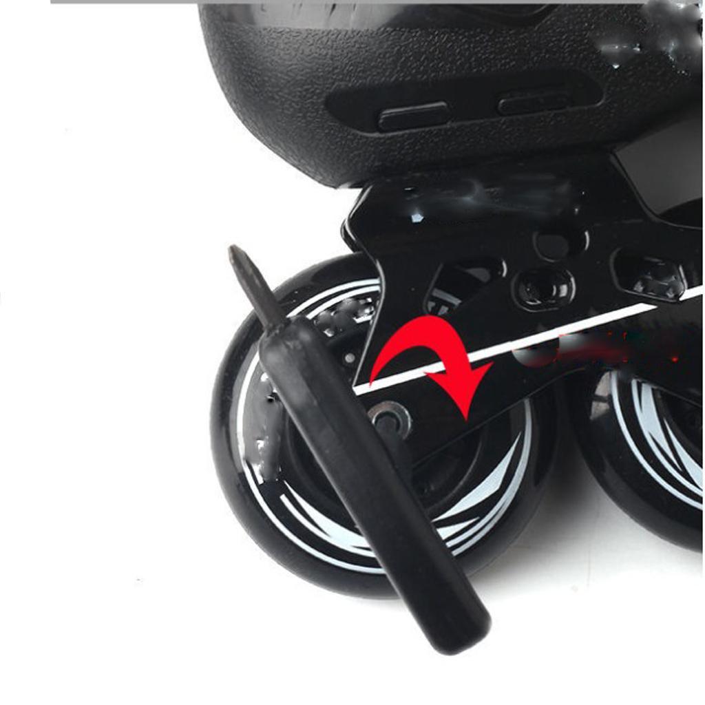 Rubber Non-Slip Roller Skates Brake Pads Adult Brake Accessories Black