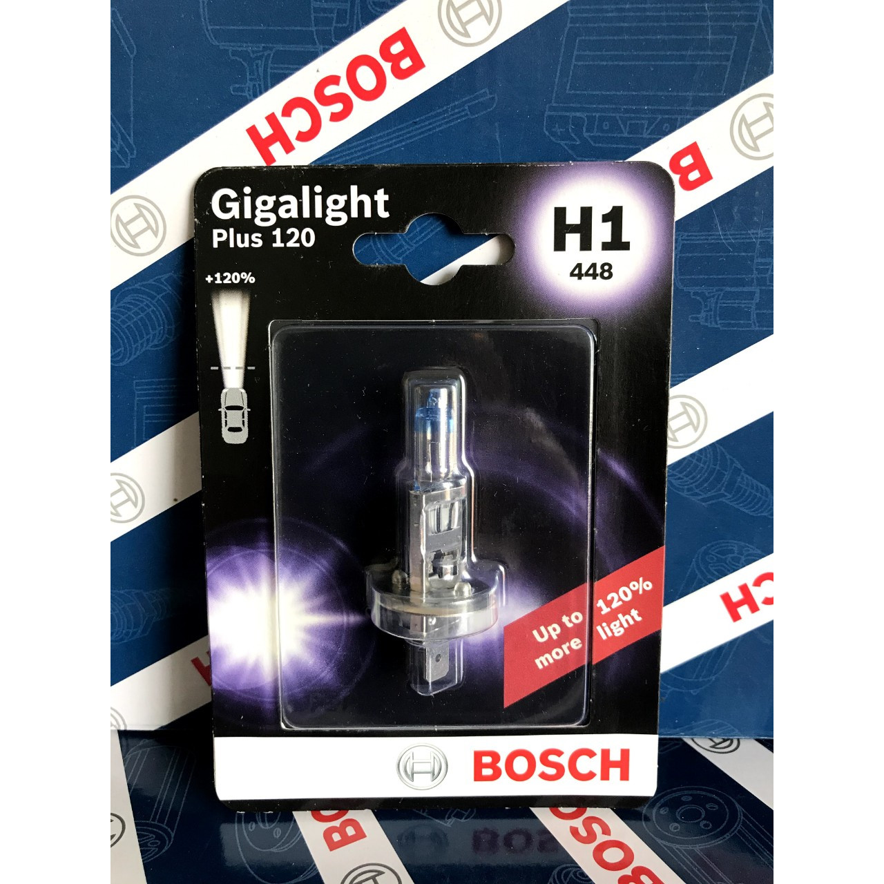 Bóng Đèn Tăng Sáng Bosch H1 12V 55W Gigalight Plus 120% (Vỉ 1 Bóng)