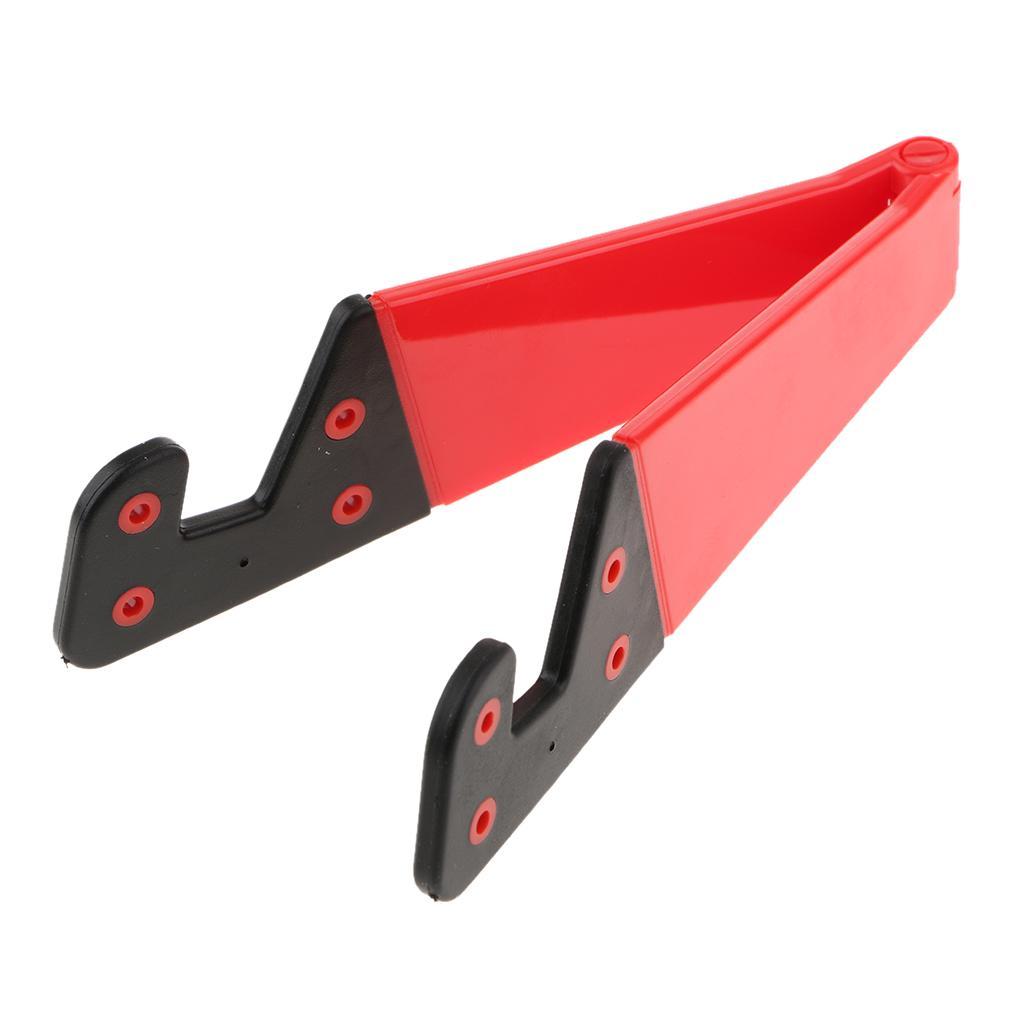 Foldable Mobile Phone Tablet V- Shape Support Mounts for Smartphone Black