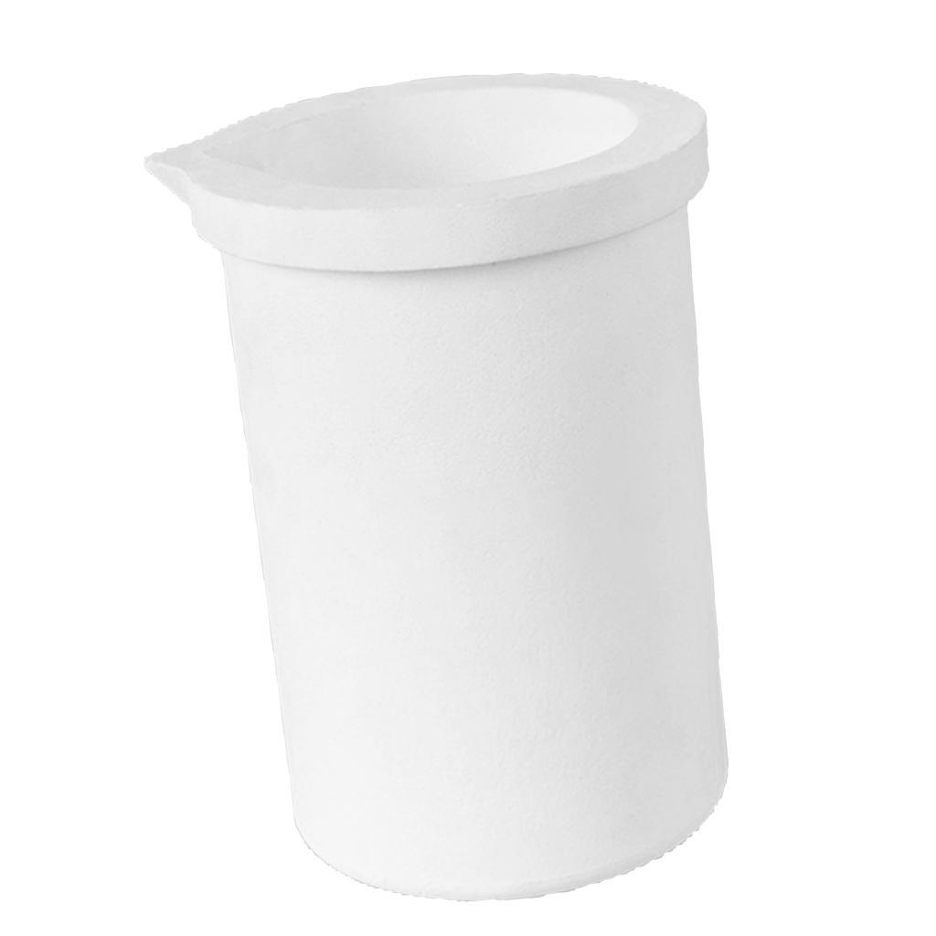 3pcs 2kg Quartz Silica Melting Crucible Pot Cup Metal Gold Silver Casting