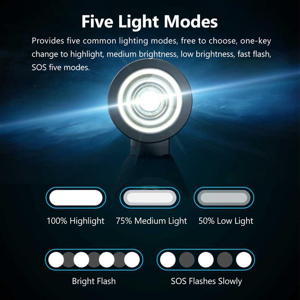 Đèn Pha Xiaomi TWOOC Chống Thấm Nước Kèm Sạc Tiện Dụng Dành Cho Xe Đạp