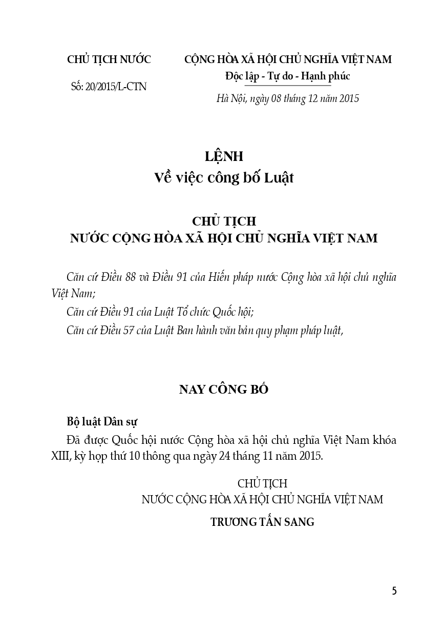 Bộ Luật Dân Sự + Bộ Luật Tố Tụng Dân Sự