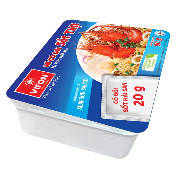 Thùng 18 Khay Mì Xào Hải Sản VIFON (90g / Khay)