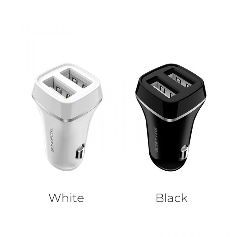 BOROFONE -Bộ Cóc Cáp Sạc Xe Hơi BZ2 Cổng MIcro -2 Cỏng USB -Hàng Nhập Khẩu   