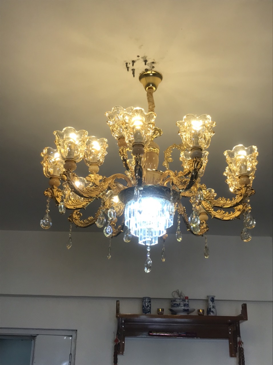 Đèn chùm SULEG kiểu dáng hiện đại trang trí nhà cửa cao cấp 15 tay