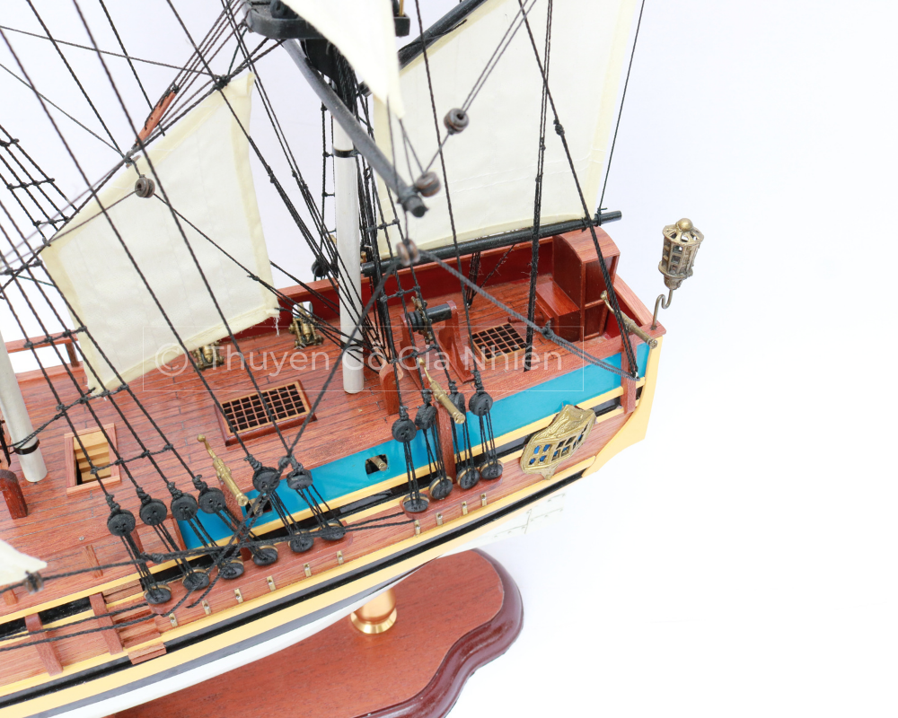 Mô Hình Thuyền Gỗ Phong Thủy Dạng Thuyền Cổ HMS BOUNTY PAINT Chính Hãng Hàng Xuất Khẩu Chất Lượng Cao