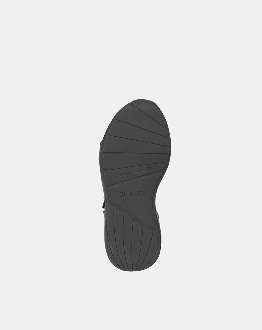 Giày Sandal Nữ 5cm Thời Trang JUNO Đế Thể Thao Khoá Xé Dán SD05101