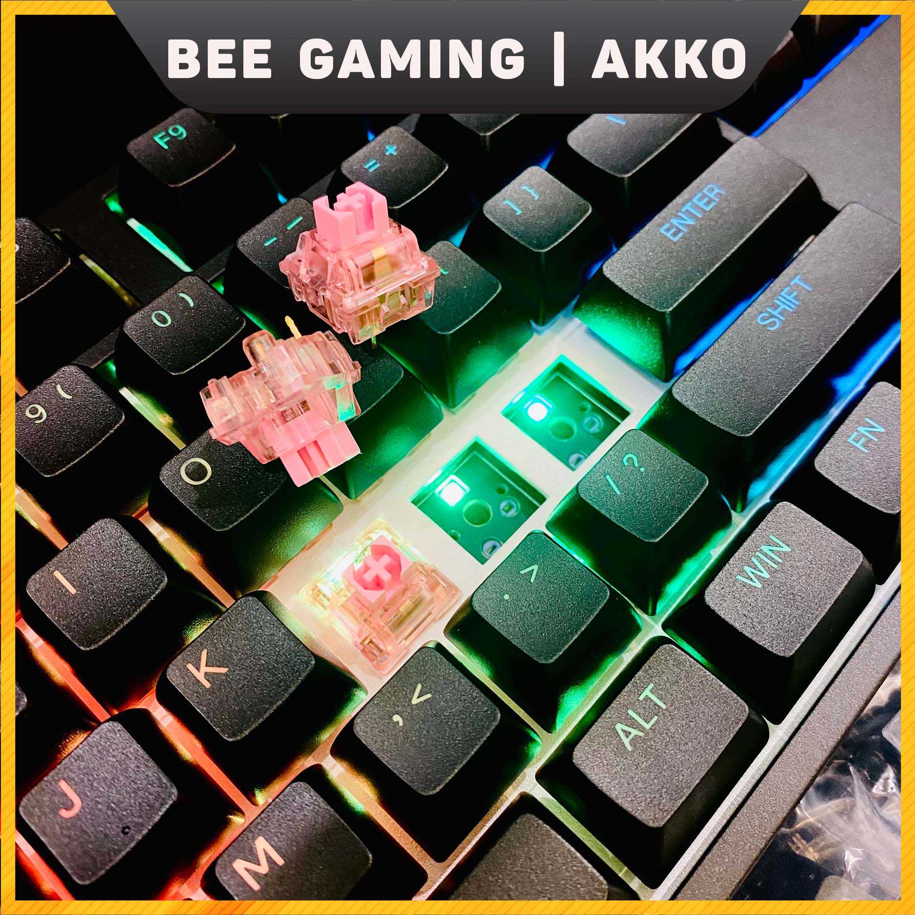 Bàn phím cơ AKKO chính hãng 5087 RGB - Black / White - Hàng chính hãng