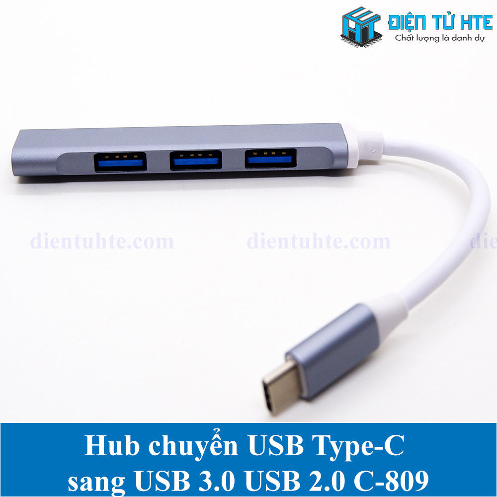 Hub chuyển USB Type-C sang USB 3.0 USB 2.0 C-809