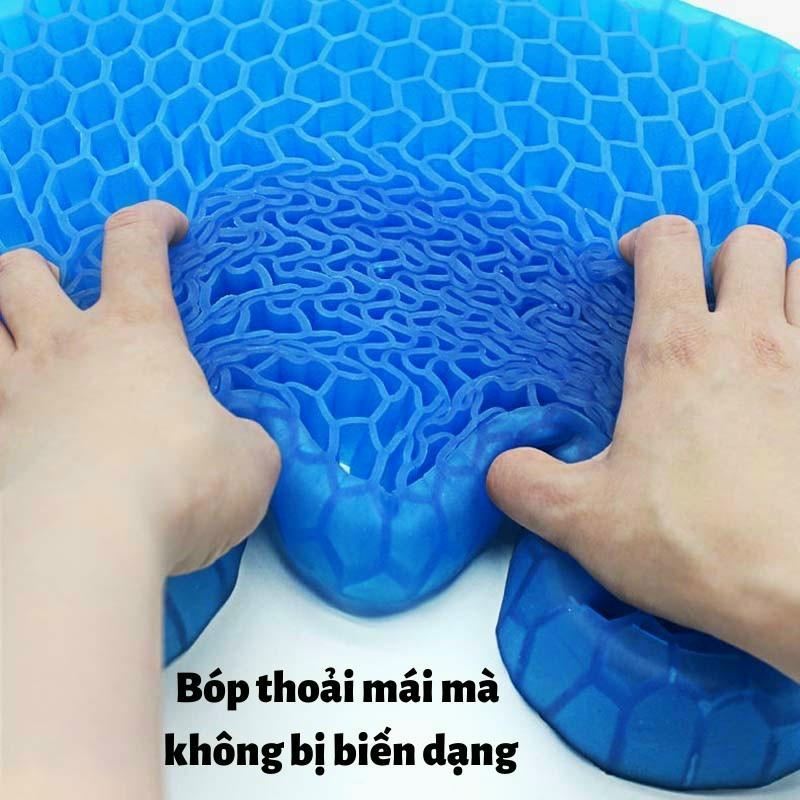 Đệm Ngồi 3D Nệm Lót Ghế Gel Silicon Tổ Ong Cao Cấp Thoáng Khí Chống Đau Mỏi 220