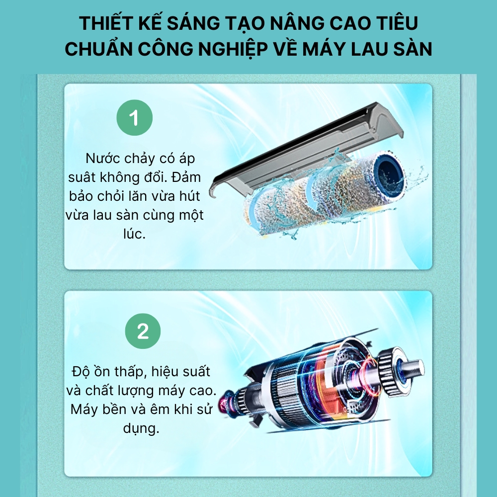 Máy hút bụi lau sàn không dây SOKANY SK-13040 tự động làm sạch, vệ sinh bình chứa nước bẩn và chổi lăn - HÀNG CHÍNH HÃNG -DELIYA