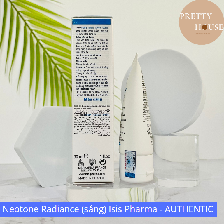 Kem chống nắng Neotone Radiance SPF50+ Isis Pharma