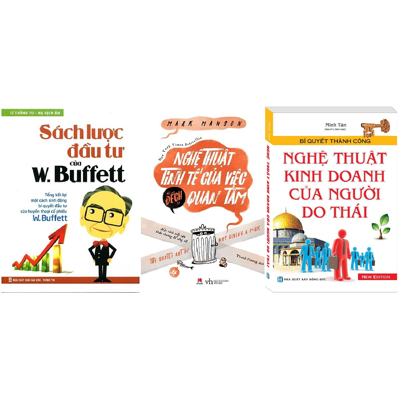 Combo Sách Lược Đầu Tư Của W. Buffett + Nghệ Thuật Tinh Tế Của Việc "Đếch" Quan Tâm + Bí Quyết Thành Công - Nghệ Thuật Kinh Doanh Của Người Do Thái
