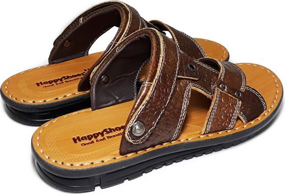 Giày Sandal Nam Da Bò Vân Cá Sấu HappyShoes - HP02