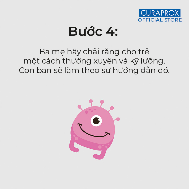 Bàn chải răng trẻ em Curaprox CS Baby 0-4 tuổi