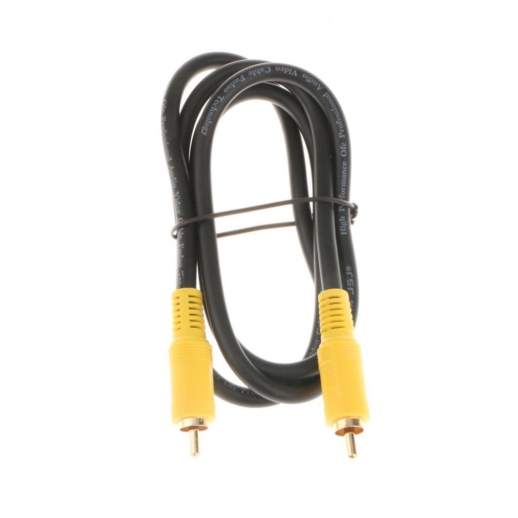 2Pcs 75Ohm Premium Plated Digital Coaxial RCA Cable Male to Male 1m