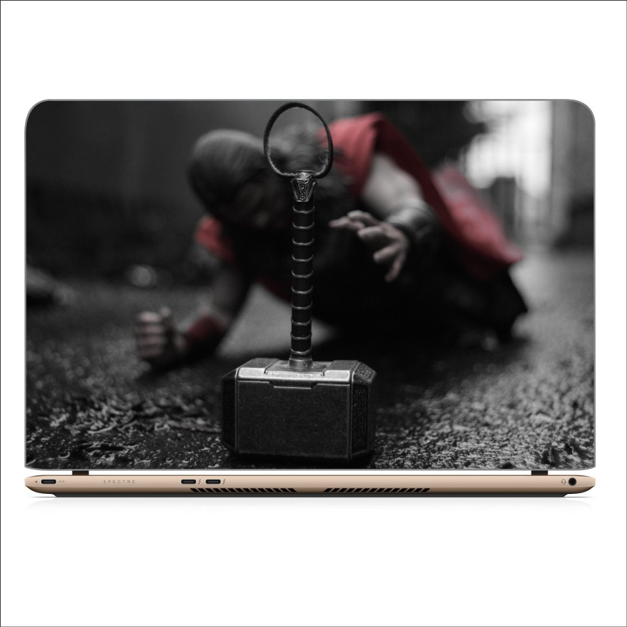 Miếng Dán Skin In Decal Dành Cho Laptop - Thần Sấm Thor 5