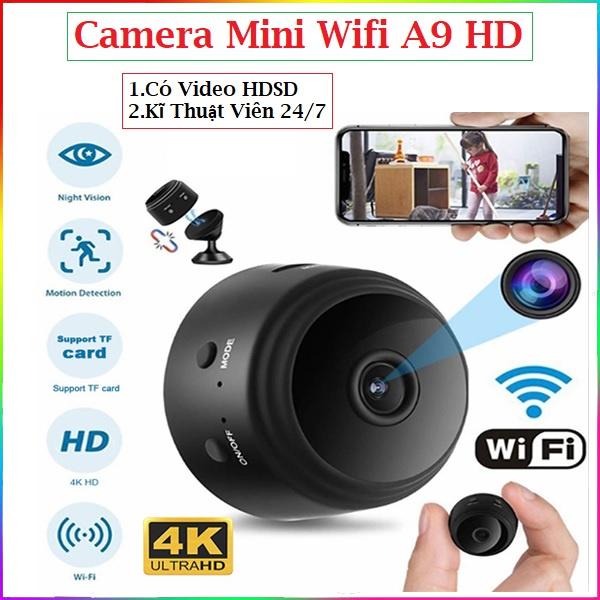 Dùng Pin, Quan Sát Từ Xa Camera giám sát kết nối internet A9/A9s HD Wifi Không dây tích hợp hồng ngoại, quan sát từ xa