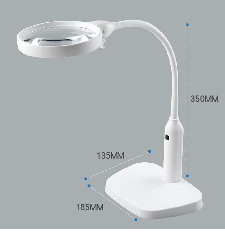 Kính lúp để bàn có đèn tích hợp kẹp bàn đa năng K7763