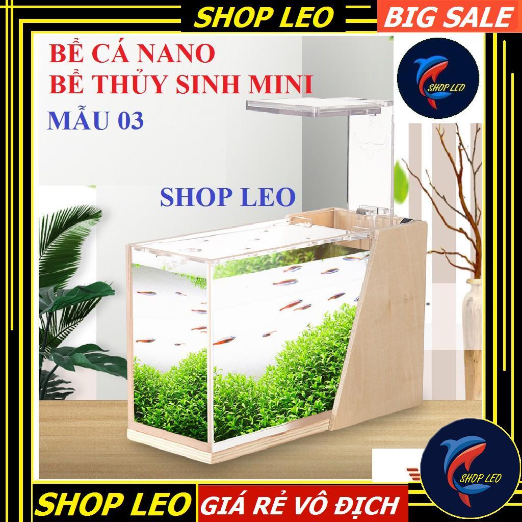 BỂ CÁ THỦY SINH MINI - BỂ CÁ MINI ĐỂ BÀN - BỂ CÁ NANO