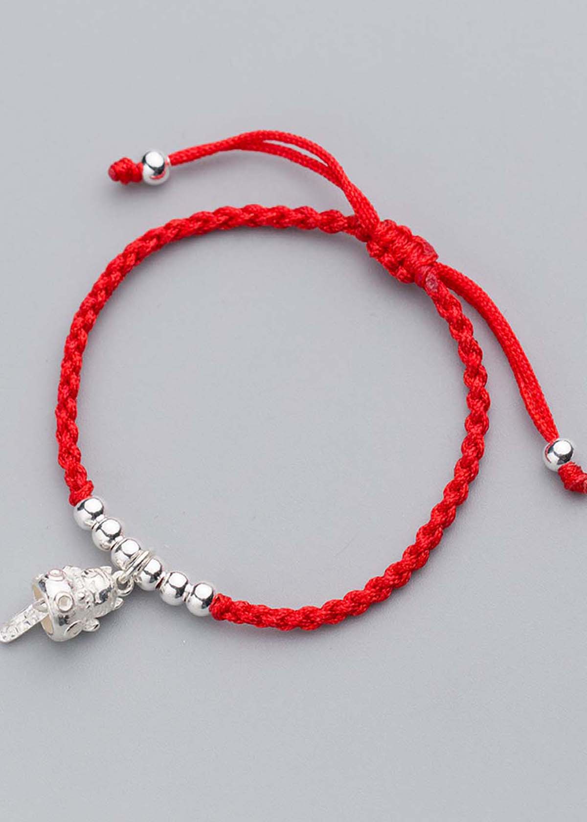 Combo 2 vòng thắt dây đỏ charm treo may mắn - Ngọc Quý Gemstones