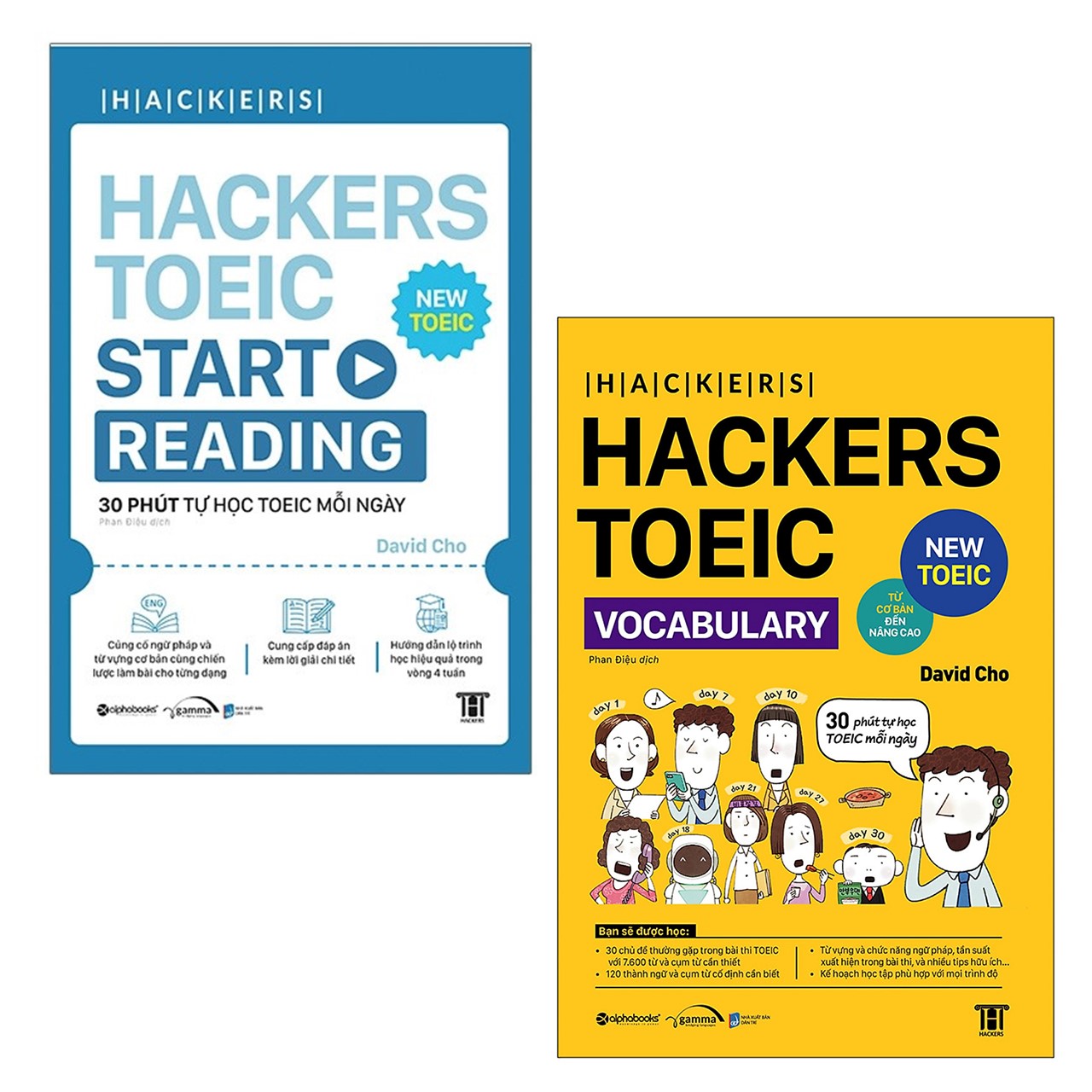 Combo Đọc Hiểu TOEIC: Hackers TOEIC Start Reading + Hackers TOEIC Vocabulary