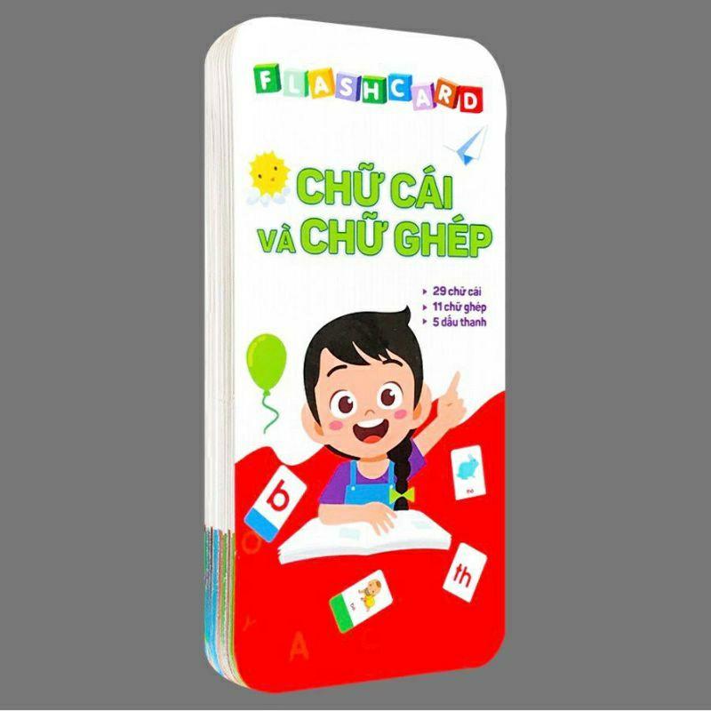 Flashcard - thẻ chữ cái và chữ ghép đánh vần tiếng việt