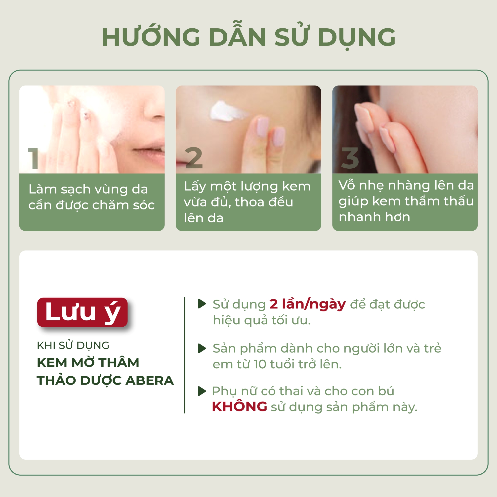 [COMBO 3] Kem Thâm Nách Abera 50ML- Mờ Giảm Thâm Vòng 3, Vùng Mông, Bẹn, Nách, Khuỷu Tay, Đầu Gối, Sau 21 Ngày