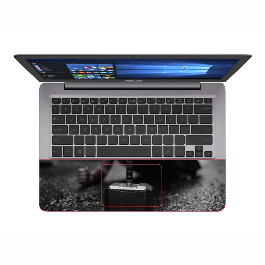 Miếng Dán Skin In Decal Dành Cho Laptop - Thần Sấm Thor 5