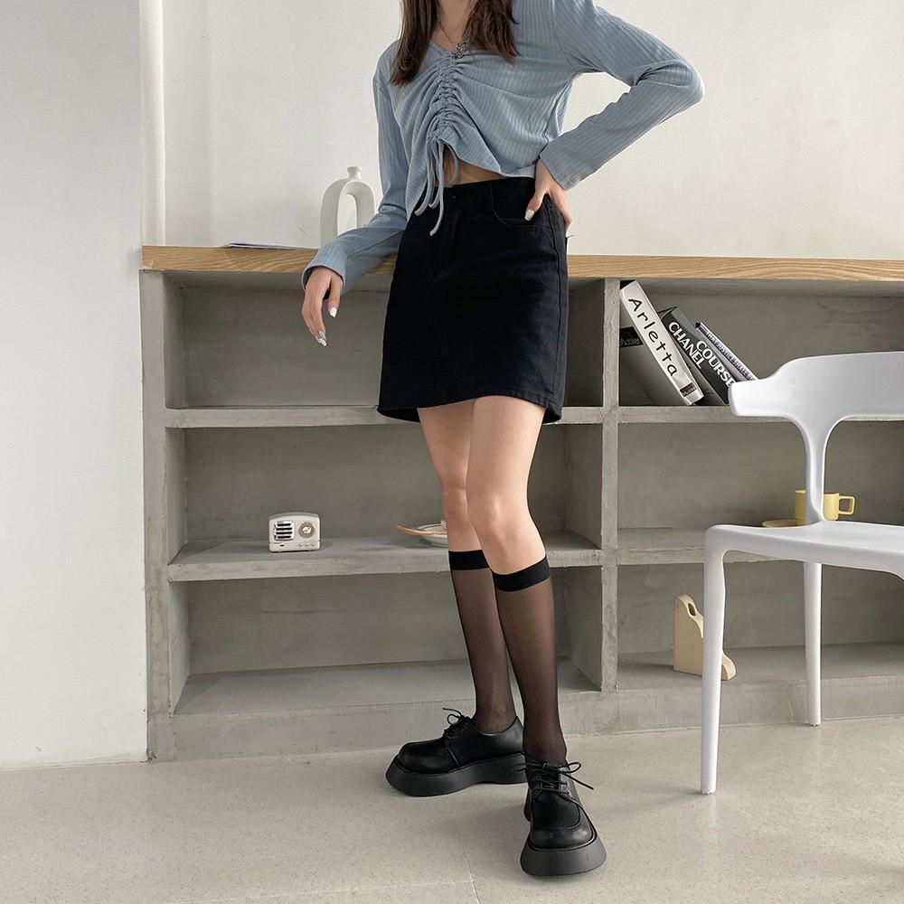 Giày Bít Mũi Thời Trang Đế Dày Phong Cách Retro Cá Tính