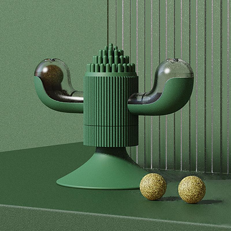 Bán buôn đồ chơi thú cưng Đồ chơi mèo ngộ nghĩnh có thể đặt Đồ chơi xương rồng Catnip（màu xanh lá cây）